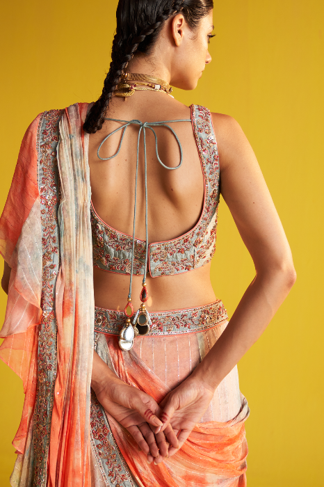 SAKSHI MULTI COLOR SAREE SET