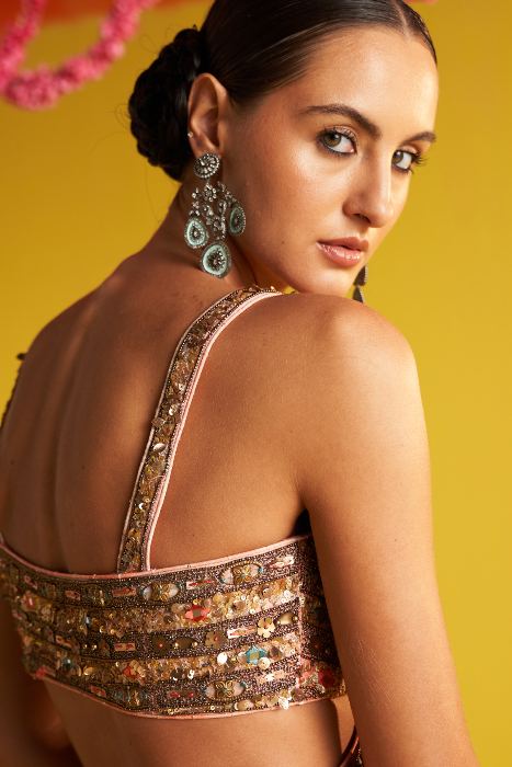 SHAGUN MULTI COLOR LEHENGA SET