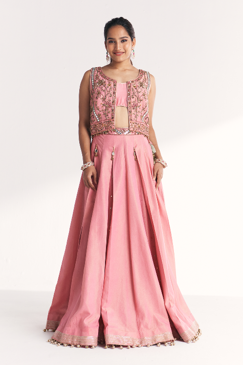 Kimaya Pink Lehenga Set