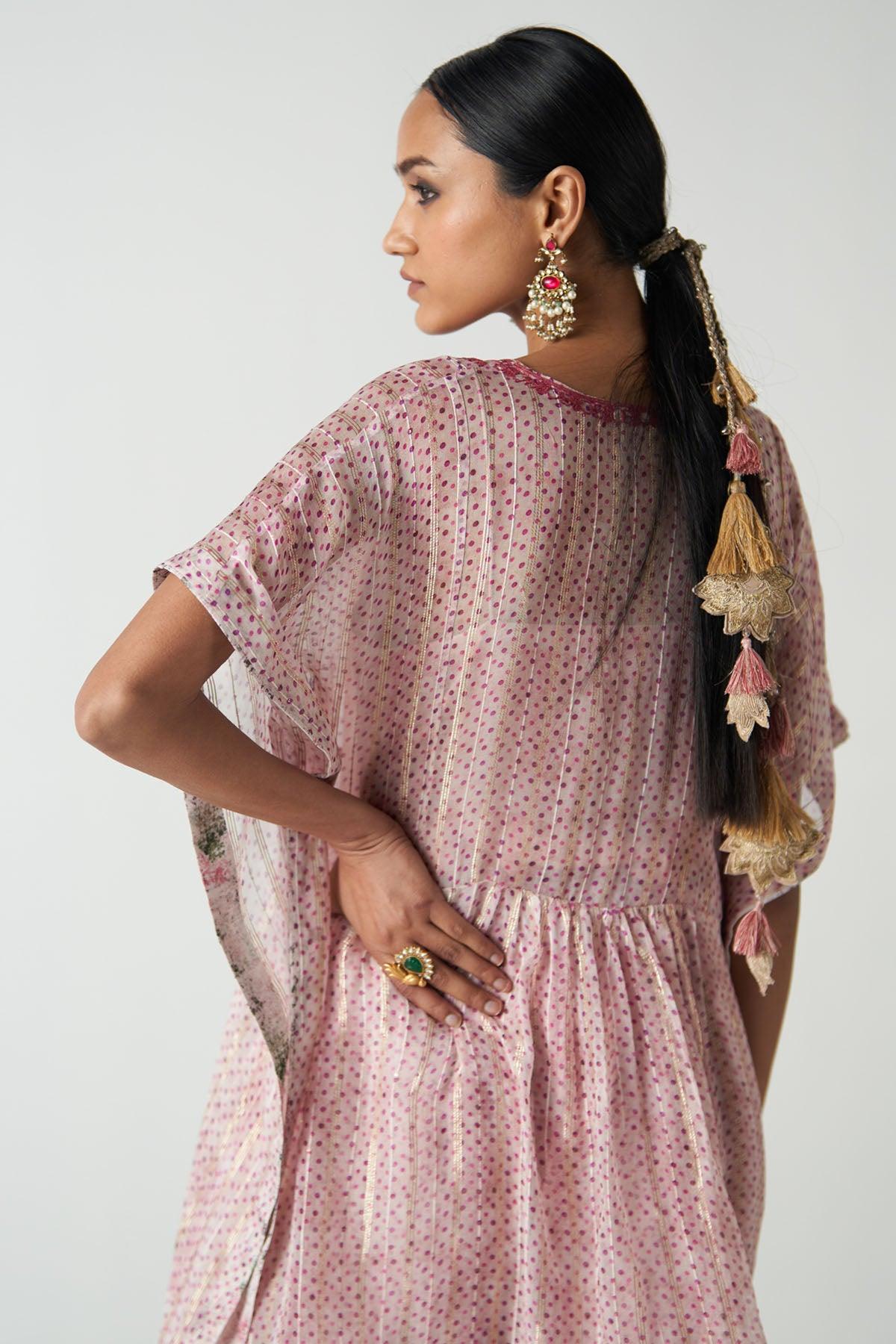 Gulabo Purple Kaftan Set - Studio Bagechaa