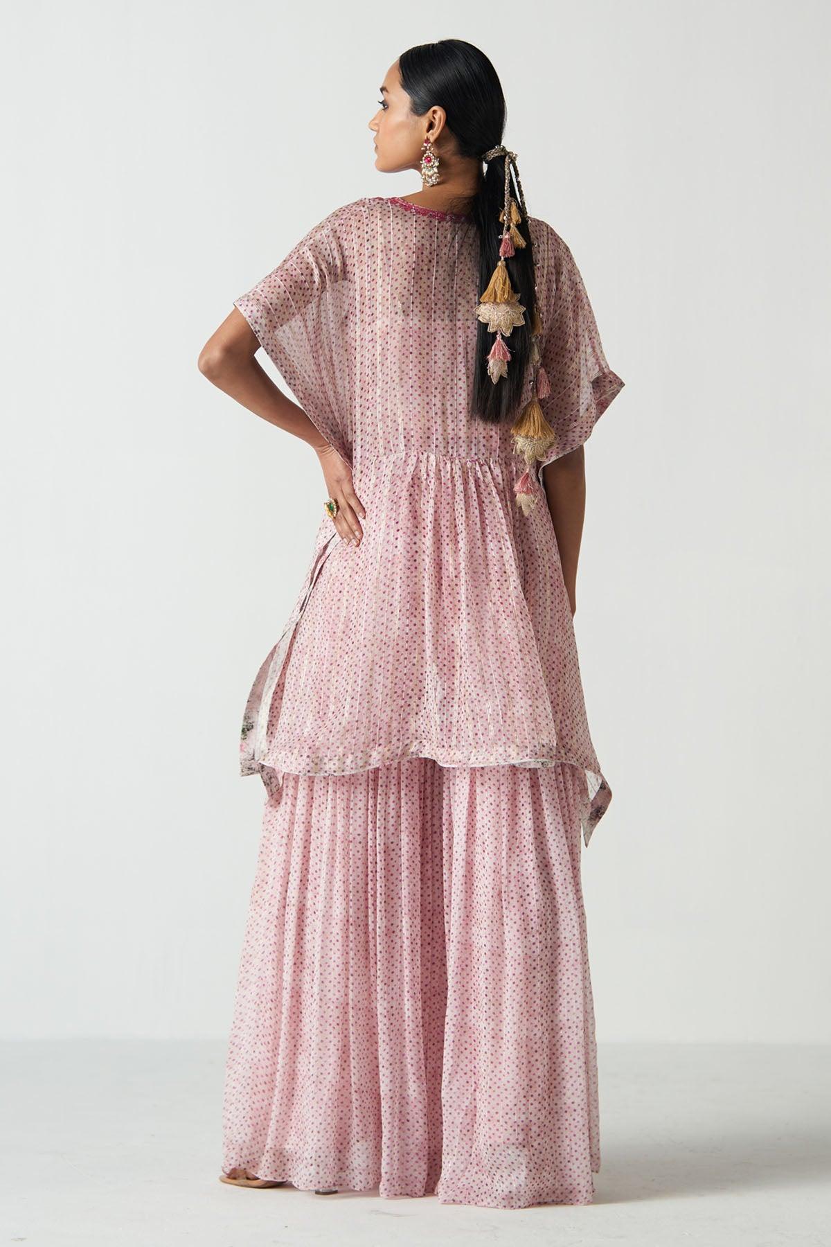 Gulabo Purple Kaftan Set - Studio Bagechaa