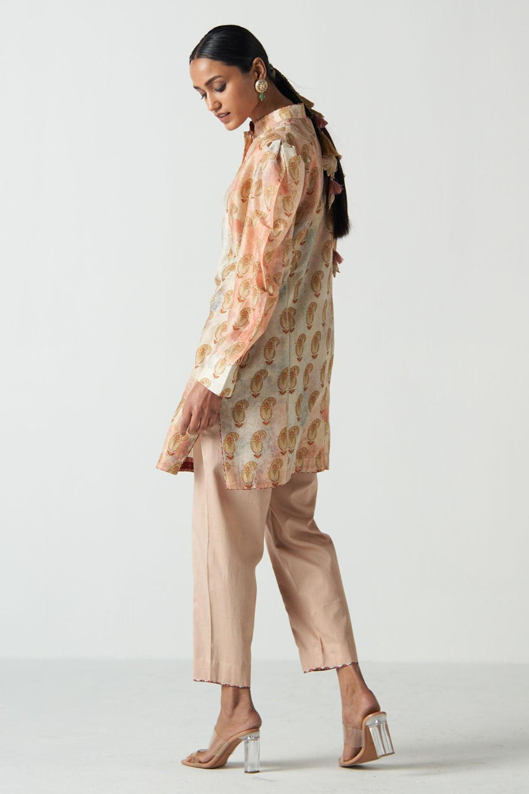 Khumani Peach Coord Set - Studio Bagechaa