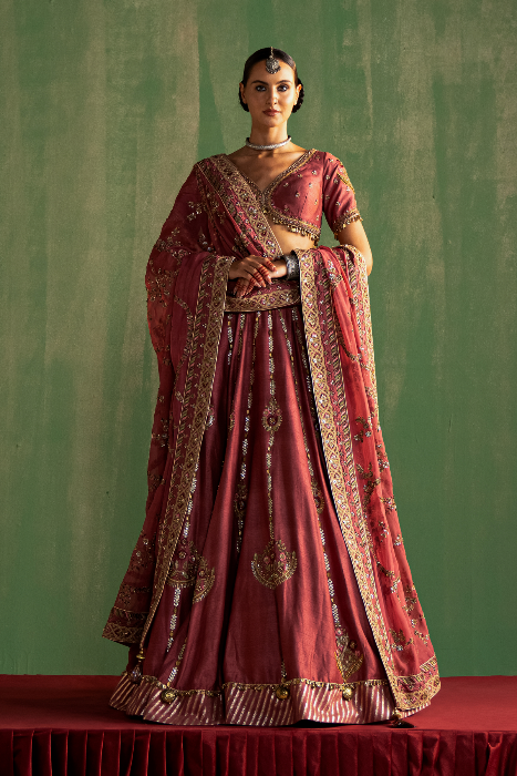 TARINI MAUVE PINK LEHENGA SET