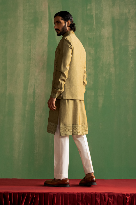 AARUSH SAGE GREEN BUNDI SET