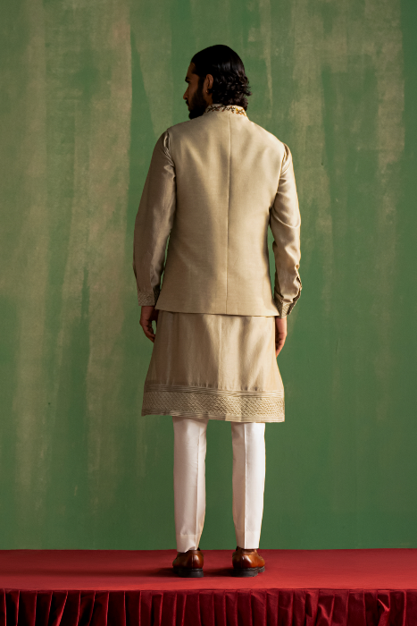 YUVAN LIGHT GREY BUNDI SET