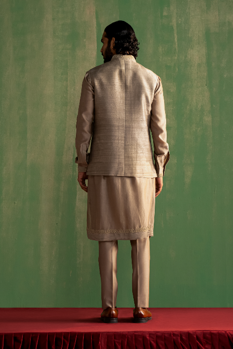 SAMARTH GREY BUNDI SET