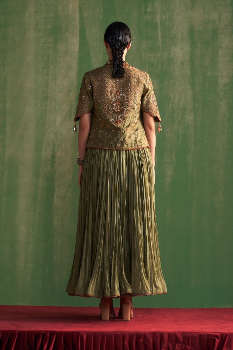 BHAVI GREEN ANARKALI SET
