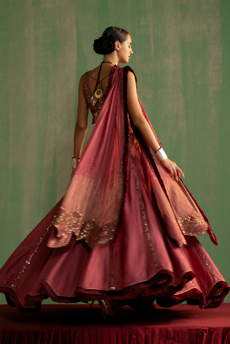 RASIKA MAUVE PINK LEHENGA SET